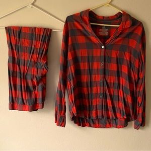 Women’s Xhilaration Plaid Pajama Set size XL